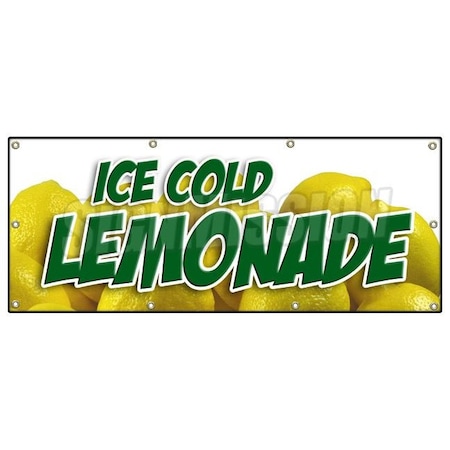 Signmission LEMONADE 1 BANNER SIGN lemonaid ice cold fresh homemade drinks food B-96 Lemonade 1